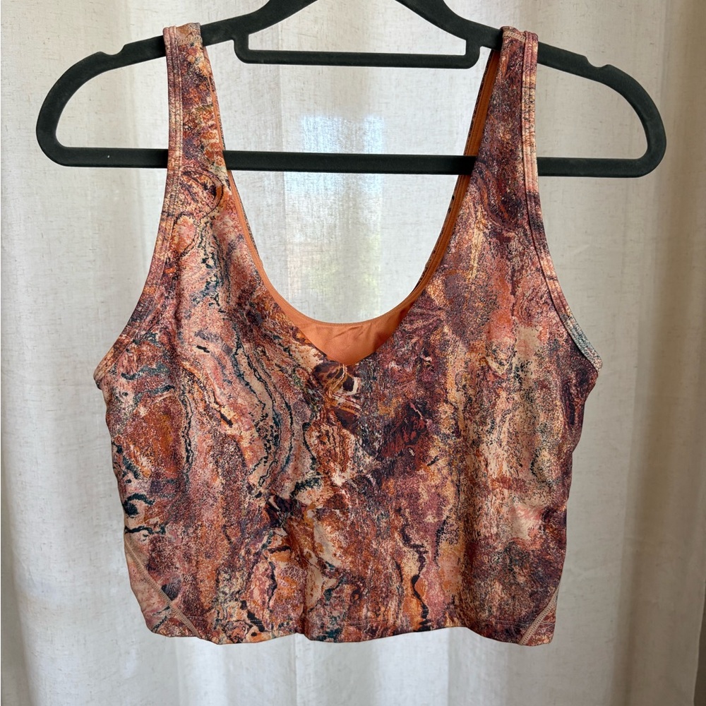 LC Peach Marble Tank Top